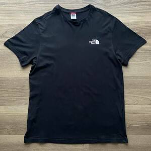 THE NORTH FACE ザノースフェイス ワンポイント 両面 プリントロゴ 半袖 Tシャツ ブラック Lサイズ