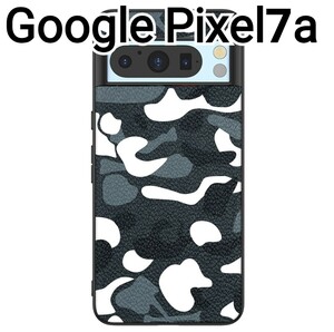 Google Pixel7a　ケース　カモフラ　迷彩柄　レザー風