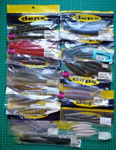 deps デプス DEATHADDER デスアダー 4インチ 5インチ JUMBOCURLY ジャンボカーリー CURLY カーリー SHAD シャッド EEL イール ワームセット