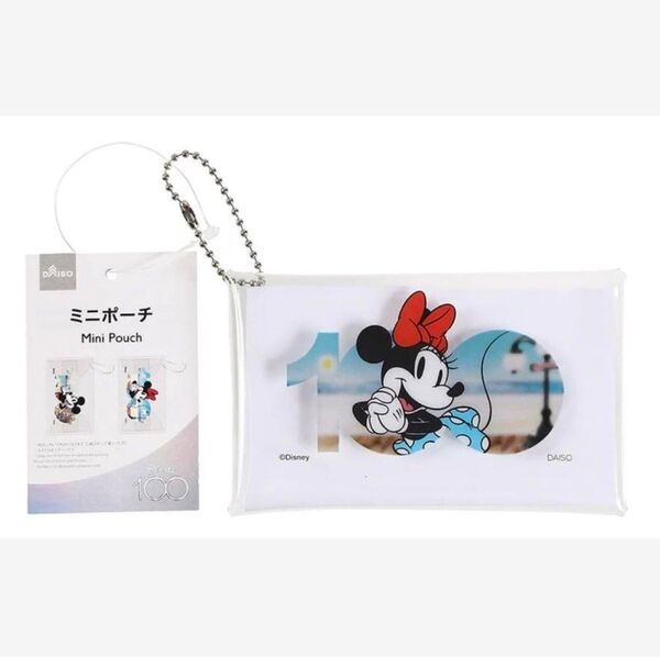 ディズニー100 プラチナデザイン ポーチ ミニー