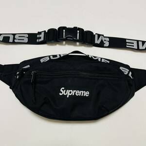 Supreme Waist Bag Black White 2.5L 18ss 2018年 ブラック ホワイト ウエストバッグ ショルダーバッグ ボックスロゴ コーデュラ CORDURA