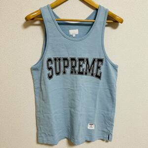 Supreme Collegiate Tank Top Light Blue S 15ss 2015年 青 ライトブルー カレッジエイト カレッジロゴ タンクトップ 胸ロゴ