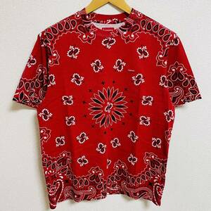 ほぼ新品 Supreme Small Box Logo Tee Red Bandana S 21ss 2021年 赤 レッド バンダナ スモール ボックスロゴ ペイズリー 胸ロゴ