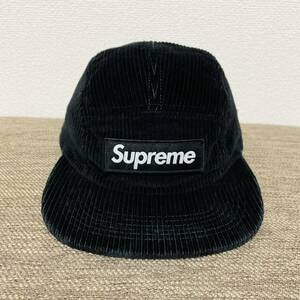 Supreme Camo Corduroy Camp Cap Black Camo Free 19aw 2019年 ブラック カモ コーデュロイ キャンプ キャップ ボックスロゴ