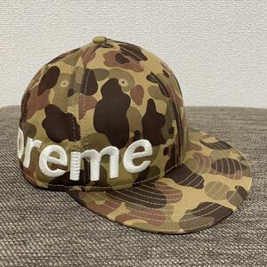 Supreme Camo Side Logo New Era Cap Brown 7 3/8 58.7cm 07ss 2007年 茶 ブラウン カモ サイドロゴ ニューエラ ボックスロゴ 初期