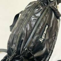 Supreme Waist Bag Black 4L 17aw 2017年 黒 ブラック ウエストバッグ ショルダーバッグ ポーチ ボックスロゴ コーデュラ CORDURA_画像10