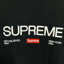 Supreme Est.1994 Tee Black M 21aw 2021年 黒 ブラック エスト 1994年 ボックスロゴ_画像3