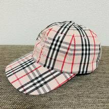 Supreme Burberry Denim 6-Panel Cap Pink Free 22ss 2022年 ピンク バーバリー デニム 6パネル キャップ アーチロゴ_画像2