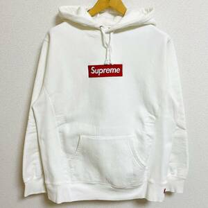 Supreme Box Logo Hooded Sweatshirt White Red L 16aw 2016年 白 赤 ホワイト レッド ボックスロゴ フーデッド スウェットシャツ