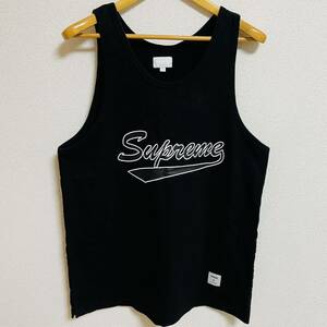 Supreme Script Tank Top Black L 16ss 2016年 黒 ブラック スクリプト タンクトップ 胸ロゴ