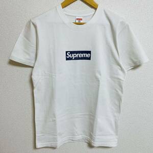 Supreme New York Yankees Box Logo Tee White Navy M 15ss 2015年 白 ホワイト ネイビー ニューヨーク ヤンキース ボックスロゴ