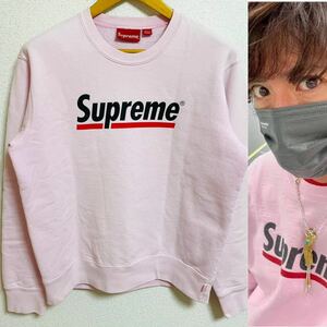 Supreme Underline Crewneck Light Pink Heather S 20ss 2020年 ライトピンクヘザー アンダーライン クルーネック キムタク着 木村拓哉着