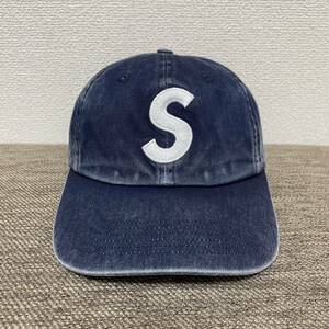 ほぼ新品 Supreme Pigment Print S Logo 6-Panel Cap Indigo Free 22aw 2022年 インディゴ ピグメント プリント エスロゴ 6パネル キャップ