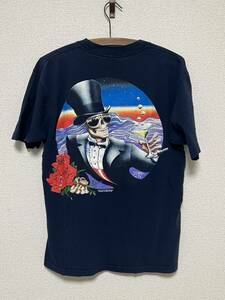 【Stanley Mouse】スタンリーマウス 90's GILDAN Mabe in USA ネイビー 半袖 Tシャツ グレイトフル・デッド 古着 アメカジ 好き