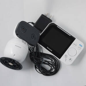 【通電○】Panasonic KX-CU705 ワイヤレスベビーカメラ ホワイト パナソニック ベビーモニターの画像1