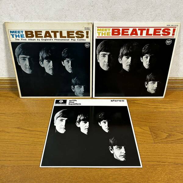 ビートルズ　レコード　3枚セット　MEET THE BEATLES WITH THE BEATLES