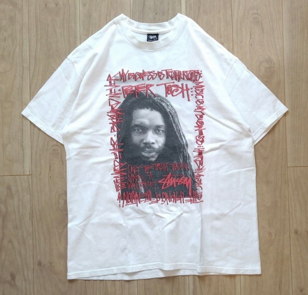 USED!送料込! ◆ STUSSY PETER TOSH フォトプリント Tシャツ ◆ Size L Vintage OLD