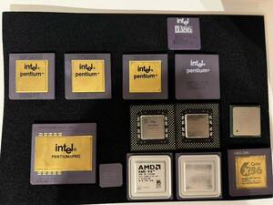 intel Pentium Pro P54 P55 i386 AMD cyrix レトロPC CPU 純金 K24 K18