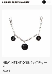 NEW INTENTIONSバッグチャーム　郷ひろみ　ツアーグッズ