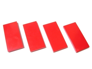 凸レゴ凸　%87079　2x4タイル（赤）　4個
