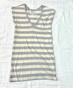 pyjama clothing 100%cotton ボーダーTシャツ　 コットン トップス 半袖　レディース