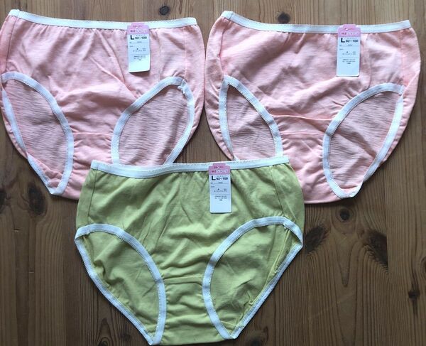 Lサイズショーツ3枚セット新品綿混素材