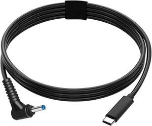Type C USB-C メス入力 DC 4.5x3.0mm 電源PD充電ケーブル ノートパソコン用 65W (4.5x3.0mm