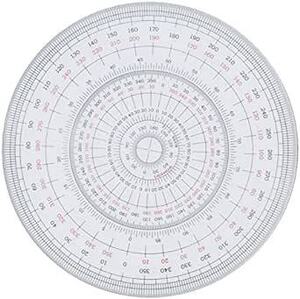 Uchida drawing instrument ウチダ製図器(Uchidaseizuki) 全円分度器 12cm 1-822-