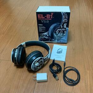 EL-B1 ヘッドホン ヘッドフォン Bluetooth ワイヤレスヘッドホン ブラック v5.0
