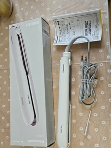 保証有★Panasonic EH-HS9J-W ヘアアイロン パナソニック ストレートアイロン ナノケア