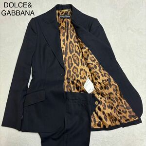 極美品 DOLCE&GABBANA ドルチェ&ガッパーナ セットアップ ヒョウ柄 38