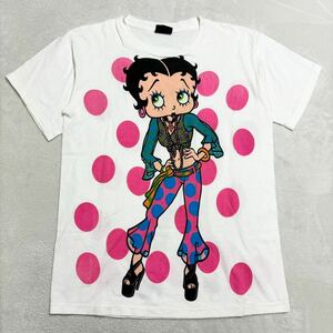 Change's ヴィンテージ ベティブープ Betty ベティちゃん 両面プリント ハート 大盤 Tシャツ