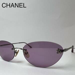  beautiful goods CHANEL Chanel sunglasses here Mark glasses purple color 4003