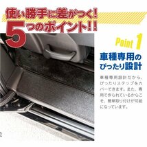 スズキ エブリイワゴン DA17W H27.2～ 専用設計 サイドステップマット フロアマット 4枚セット_画像7