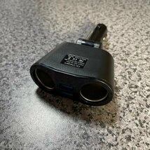 シガーソケット 2連 車載 充電器 USB 電圧 急速充電 12V 24V 増設_画像10