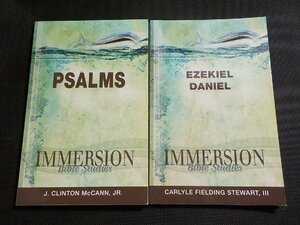1P0299◆IMMERSION Bible Studies 4冊/PSALMS/EZEKIEL DANIWL/LUKE/JAMES…(ク）