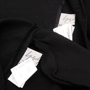 Yohji Yamamoto FEMME 2009ss ウール、シルク アシンメトリー セットアップ 09ss ファム ジャケット ワイド パンツ ノーカラー アシメ の画像5