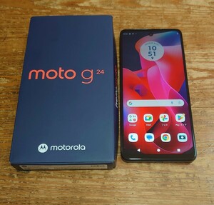 【新品】Motorola moto g24 マットチャコール SIMフリー モトローラ 