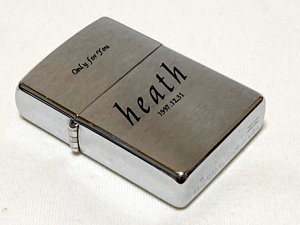 ♪未着火新品 1998年製 ZIPPO heath 1997.12.31 Only for You BRUSHED CHROME ジッポー ブラッシュクローム 限定シリアル入 X JAPAN♪