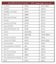 ACF8 エアコンフィルター ホンダ車用 活性炭 3層構造 ステップワゴン RP1 2 ステップワゴンスパーダ RP3 4 取説付き_画像2