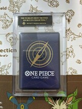 ワンピースカード ルフィ 尾田栄一郎 サイン BGS10 PSA S01-012 One Piece Luffy OP05-119 1st Anniversary special signe ブラックラベル_画像2