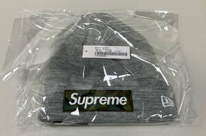 Supreme New Era Box Logo Beanie Heather Grey 23FW ヘザーグレー シュプリーム ボックス ロゴ ビーニー ニット帽子