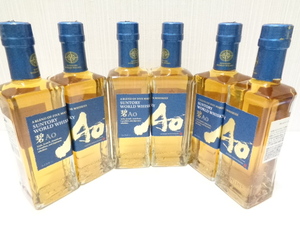 [ not yet . plug ] SUNTORY Suntory world whisky .Ao whisky half bottle 350ml. summarize 6ps.