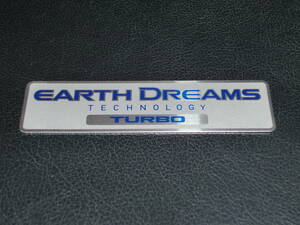 ホンダ純正パーツ エンジンカバーエンブレム プレート EARTH DREAM THECNOLOGY TURBO 未使用品