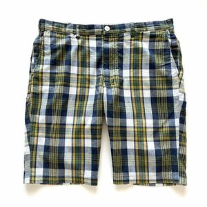 美品 BEAMS PLUS Plaid Short pants ビームスプラス チェック ショートパンツ Lサイズ AMERICAN TRADITIONAL アメリカントラディショナル