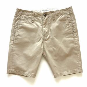 美品 VANQUISH Chino Short pants バンキッシュ チノショートパンツ ハーフパンツ 28インチ Sサイズ 膝上丈 5ポケット フォブポケット