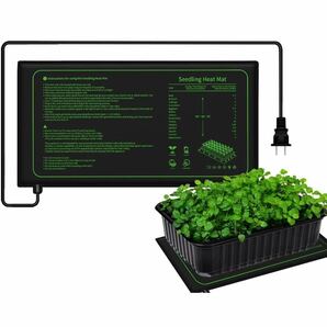 Menetop 園芸発芽マット ヒートマット 植物加 熱用 ヒーターマット 室内栽培 保温マット 防水 園芸用ヒーター 育苗器 温室 ヒーター の画像1