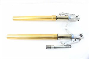 1円スタート:ZX-12R[05社外OHLINS　オーリンズ　フロントフォーク　打刻　FG43]｝E