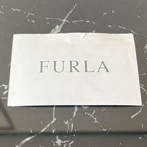 【美品】FURLA フルラ レザー クロスボディ ショルダーバッグ ポシェット 斜め掛けかばん レディース ブラック系_画像7