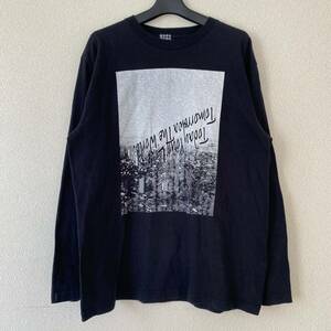 タケオキクチ TAKEO KIKUCHI ロンT 長袖Tシャツ 黒 サイズ4 古着 XL